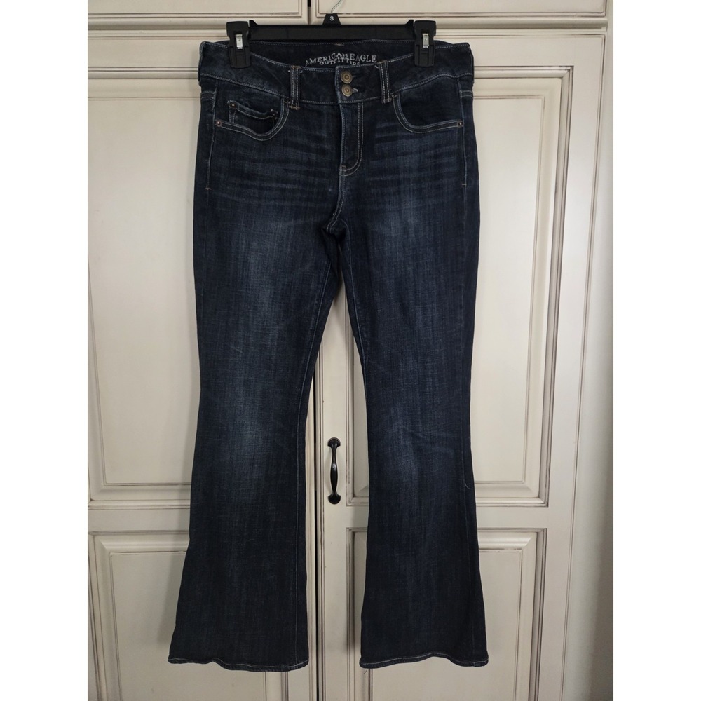 American Eagle Artist Stretch Jeans Women's 8x29.5 Bootcut Flare - Picture 1 of 10